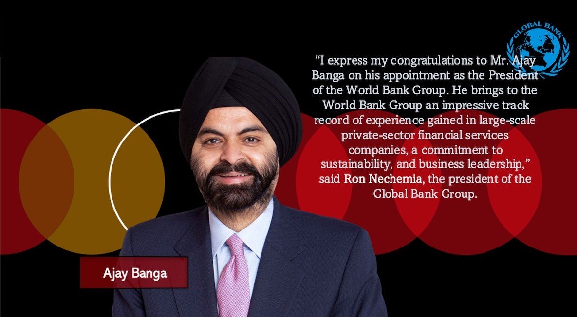 Ron Nechemia expresses his congratulations to Mr Ajay Banga on his appointment as the President of the World Bank Group...